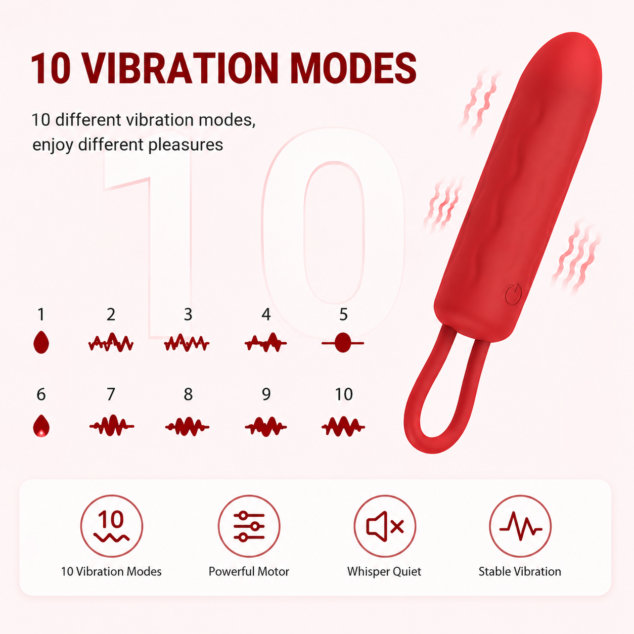 Liquid Silicone Lipstick Bullet Vibrator - PL-BV0011
