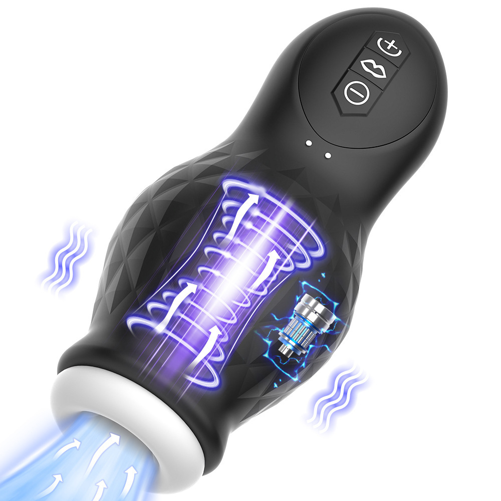 Suction And Vibration Male Masturbator Cup - PL-MM0025